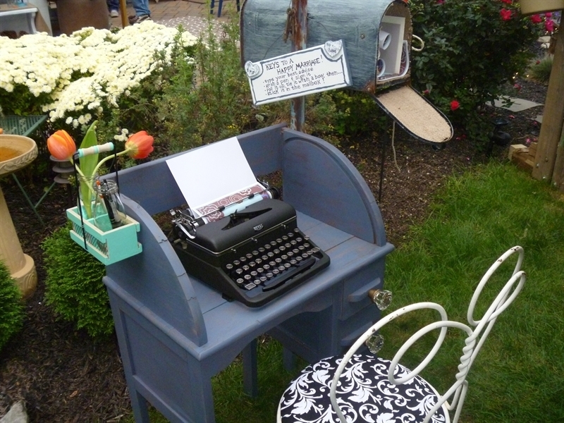 repurposed vintage desk