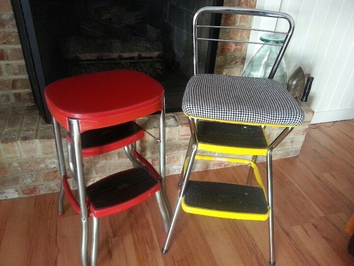repurposed vintage stools