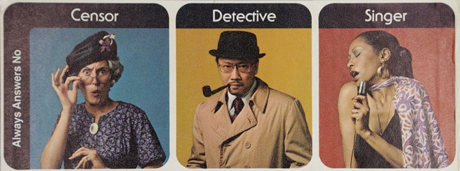 whosit boardgame censor, detective, and singer