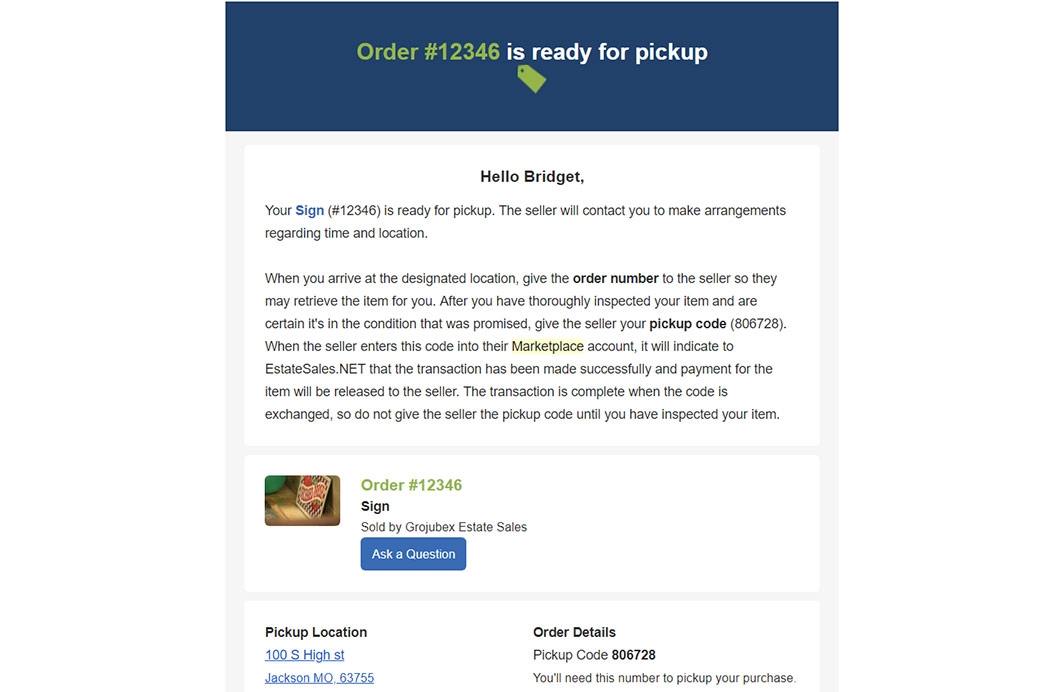 How Does Local Pickup Work?