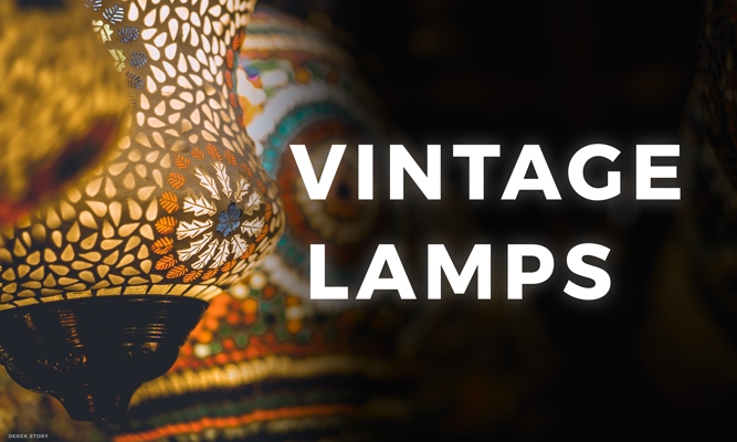 shopping for vintage lamps