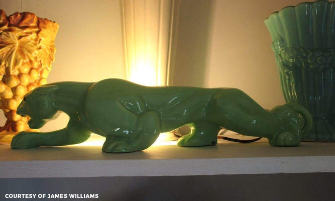 green panther TV lamp