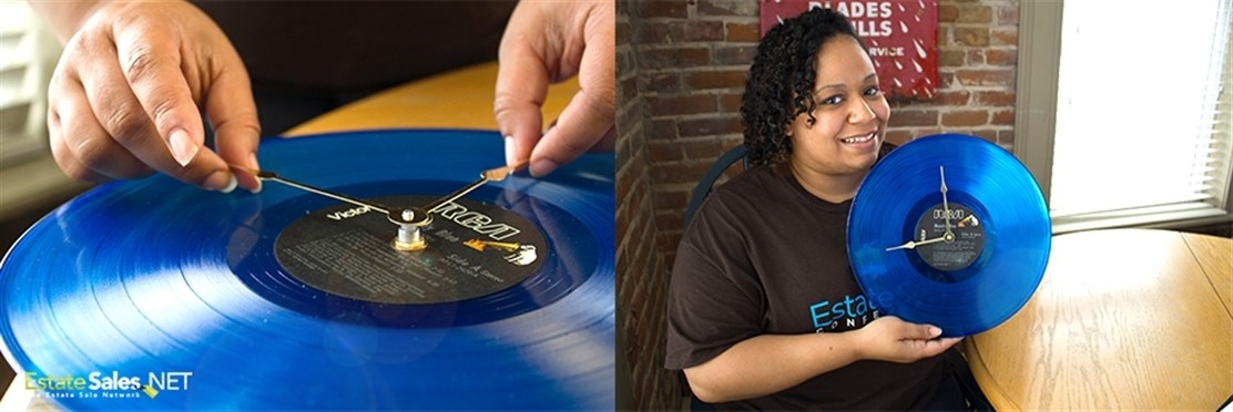 adjusting clock hands on diy record clock